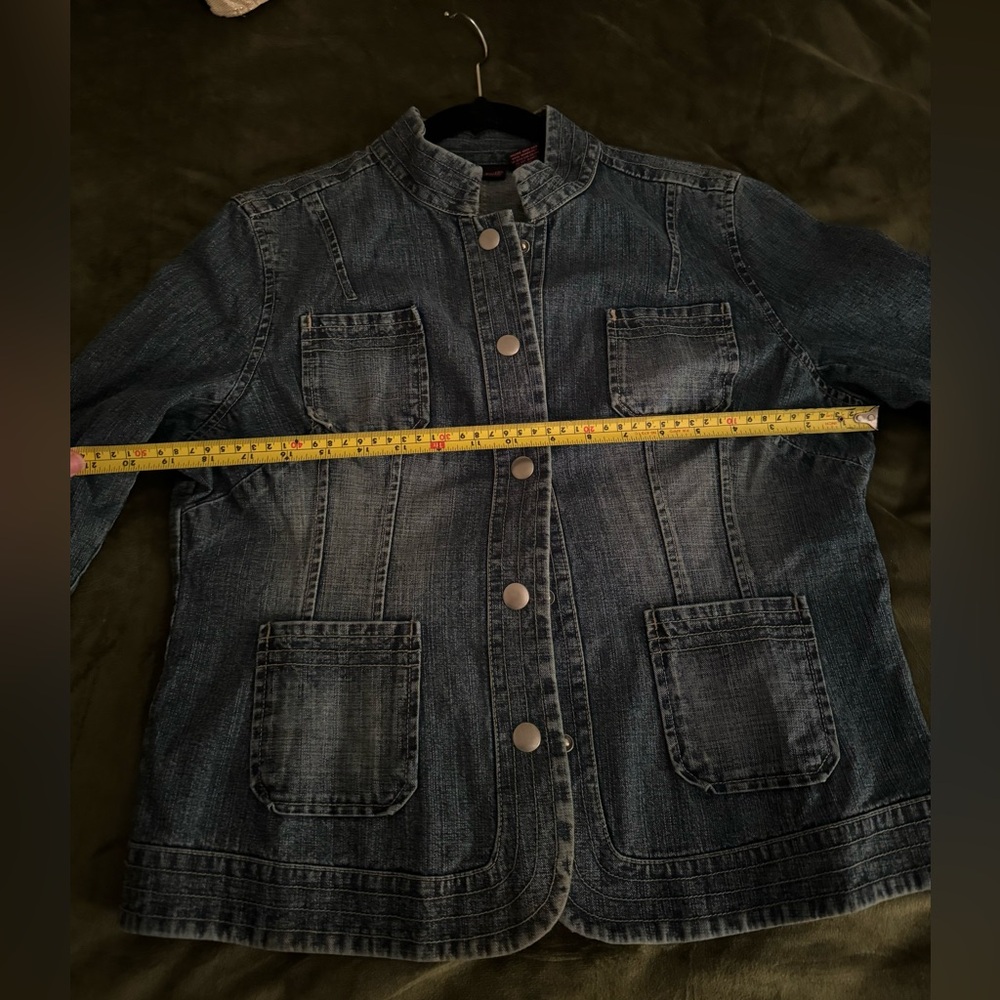 Womens WILL SMITH Denim Jean Jacket Size 12 Gentle Used - Picture 5 of 7